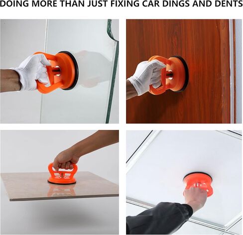 مجموعة مكونة من 3 قطع من أدوات سحب دنت السيارة، أداة قوية لإزالة دنت السيارة لإصلاح جسم السيارة والبلاط الزجاجي وشاشة مرآة سهلة رفع الأشياء وتحريكها in Kuwait