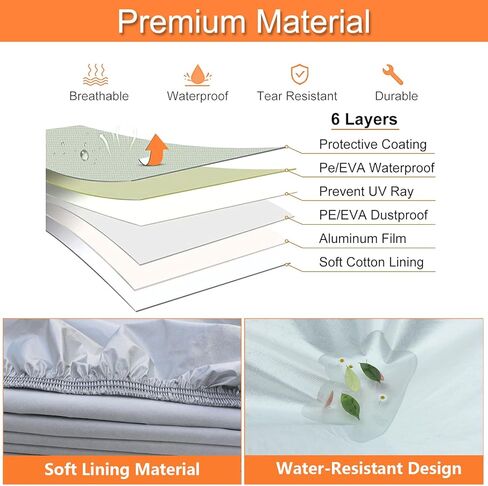 Tire Covers Set of 4, 6 Layer Wheel Covers for RV Trailer Camper Truck Motorhome Auto,Waterproof Sun Rain Frost Snow Protector Aluminum Film in Kuwait