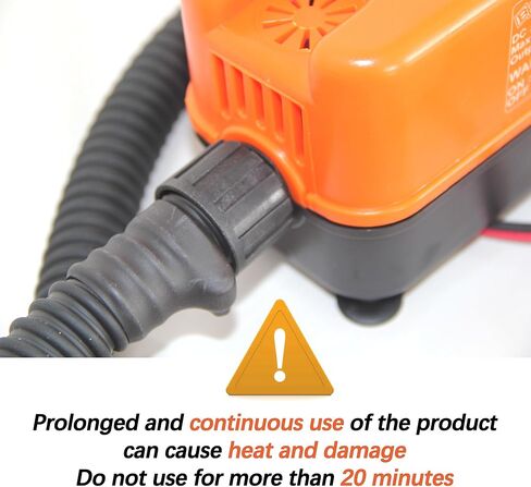 مضخة مجداف SUP مضخة كهربائية مزدوجة المرحلة عالية الضغط 20 رطل لكل بوصة مربعة 12 فولت تيار مستمر موصل سيارة منفاخ هواء لخيمة ISUP Kayak والقوارب القابلة للنفخ in Kuwait