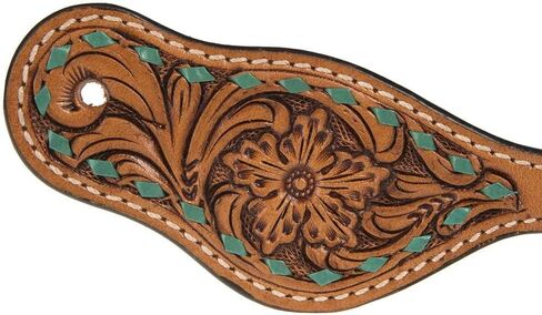 Youth Floral Spur Strap with Buckstitching in Saudi Arabia