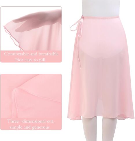EASTBUDDY Ballet Skirt Women Sheer Long Dance Wrap Skirt for Adult Girls Chiffon Skirts with Adjustable Tie Waist in Saudi Arabia