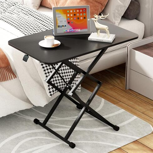 Standing Desk, Height Adjustable Converter Desk, 31.5"x20" Workstation, Ergonomic Gas Height Adjustable Standing Desk, Sit Stand Tabletop Monitor and Laptop Riser Platform Work Table (White) in Saudi Arabia