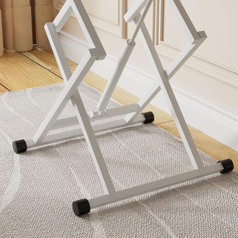 Standing Desk, Height Adjustable Converter Desk, 31.5"x20" Workstation, Ergonomic Gas Height Adjustable Standing Desk, Sit Stand Tabletop Monitor and Laptop Riser Platform Work Table (White) in Saudi Arabia