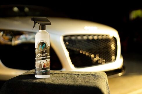 بخاخ تزيين الإطارات من Hyper One RVP - 16 أونصة سائلة - بخاخ شديد اللمعان للإطارات، تركيبة زجاجية داخلية وخارجية عالية الجودة، ملمع إطارات السيارة ذو أساس مائي للإطارات ولوحة القيادة وألواح الأبواب in Saudi Arabia