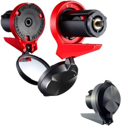 THE BEAM - CORKY Performance Rearview Mirror – Drop Handlebars, Collapsible, Minimalist Design, 360 Degree Lens Rotation, 328 Foot Visible Range (Red) in Saudi Arabia