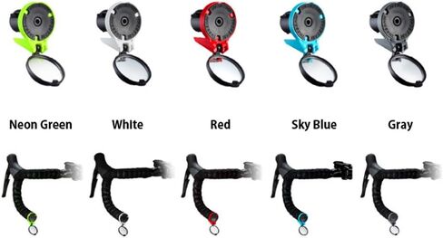 THE BEAM - CORKY Performance Rearview Mirror – Drop Handlebars, Collapsible, Minimalist Design, 360 Degree Lens Rotation, 328 Foot Visible Range (Red) in Saudi Arabia