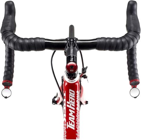 THE BEAM - CORKY Performance Rearview Mirror – Drop Handlebars, Collapsible, Minimalist Design, 360 Degree Lens Rotation, 328 Foot Visible Range (Red) in Saudi Arabia