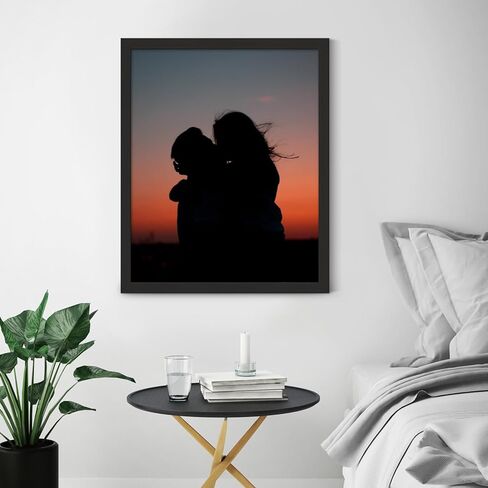 إطار مقاس 16 × 20 للصورة/الصورة/الملصق/الفنون، إطار ملصق مقاس 16 × 20 أسود، 3 عبوات، خشب، زجاج بليكسي، معلق على الحائط، طريقتان للعرض in Kuwait