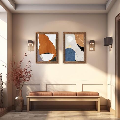 إطار صورة مقاس 12 × 18 مثبت على الحائط مقاس 12 × 18 إطار ملصق جداري معرض الصور إطارات الصور البنية مقاس 12 × 18، عبوتان in Saudi Arabia