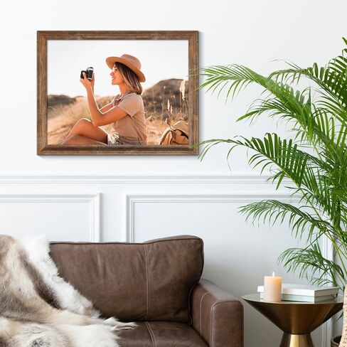إطار صورة مقاس 12 × 18 مثبت على الحائط مقاس 12 × 18 إطار ملصق جداري معرض الصور إطارات الصور البنية مقاس 12 × 18، عبوتان in Saudi Arabia