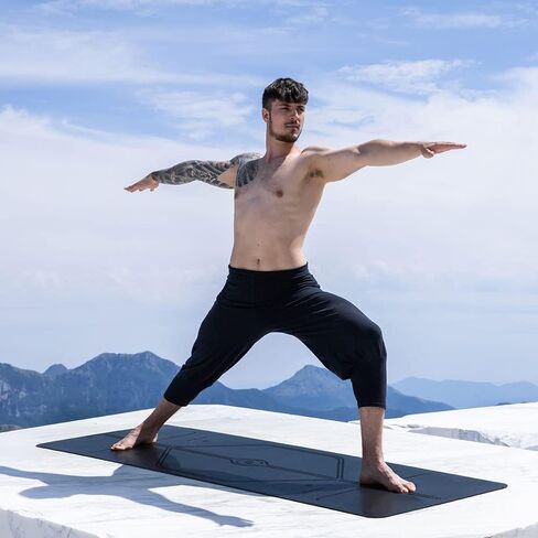 Liforme XL Yoga Mat – Free Yoga Bag Included - Patented Alignment System, Warrior-like Grip, Non-slip, Eco-friendly, sweat-resistant, long, wide, 4.2mm thick mat for comfort in Saudi Arabia