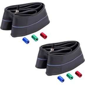 Tire Inner Tube 2.75/3.00-19 Compatible with Honda CRF100F CRF125FB CRF150F Kawasaki KX100 Balance Tube TR4 Straight Valve Stem Street and Off-Road Compatible with Yamaha Honda Kawasaki Suzuki(2PCS)