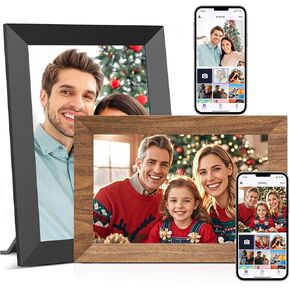 Uhale 2 Pack Digital Picture Frame (1 Black + 1 Wooden)