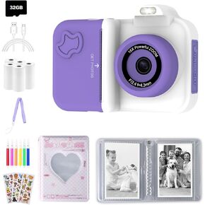 Kids Instant Print Camera with Kids Photo Album