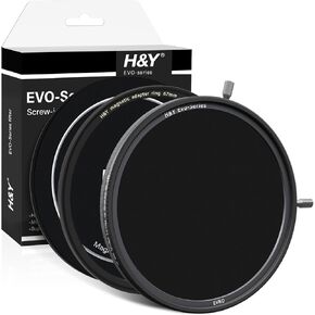 H&Y 95mm Variable ND Filter Variable ND3-32 Neutral Density Filter VND and CPL Screw in and Magnetic Lens Filter 2 in 1 with Magnetic Adapter Ring, EVO Series
