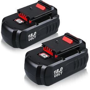 VANTTECH 2Pack 4.8Ah PC18B 18 Volt Replacement for Porter Cable 18V Battery Ni-Mh PCC489N PC18BLEX Compatible with Porter Cable 18V Cordless Power Tools and Battery Charger PCMVC PCXMVC