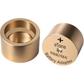 2pcs eTone PX640 Camera Battery Adapter for Vintage Film Cameras Copper Made HM-N Camera Perfect Adapter for Yashica Electro GX and A675/LR44/SR44 Batteries.