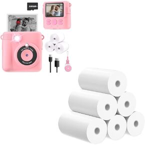 Instant Print Camera*1&6 Rolls Print Paper*1