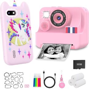 Kids Smart Phone and Kids Camera Instant Print