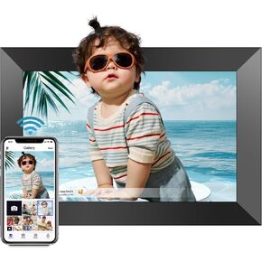 Digital Picture Frame, Uhale 10.1 inch Smart WiFi Digital Photo Frame with 1280x800 IPS Touch Screen, 32GB Memory Auto-Rotate, Photo Frame Electronic Share Photos and Videos via App