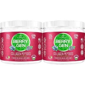 (3 Dual Action Collagen & Antioxidants, Grass-Fed Collagen Peptides, Great Tasting, Easy to Mix Powder. Colageno Hidrolizado Colageina.