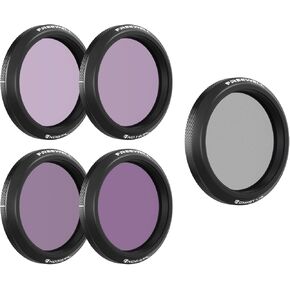Freewell ND8/PL, ND16/PL, ND32/PL, ND64/PL, Glow Mist 1/4 Filter Set Compatible with Osmo Action 5 Pro/Action 4/Action 3