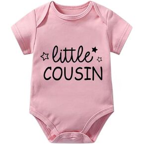 Little Cousin Newborn Outfit Short Sleeve Infant Romper Baby Clothes