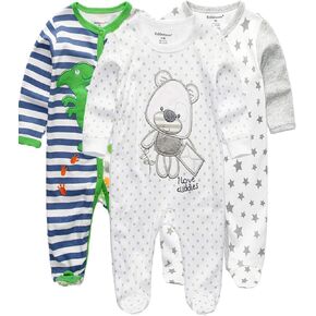 Kiddiezoom Baby Cotton One-Piece Romper Jumpsuit Green