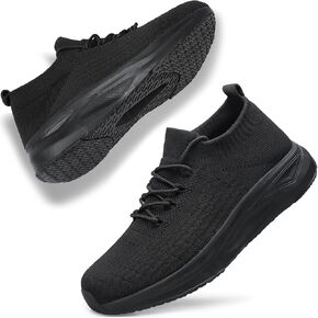YHOON Womens Slip on Walking Shoes Comfort Sock Shoes Non Slip Mesh Casual Running Sneakers