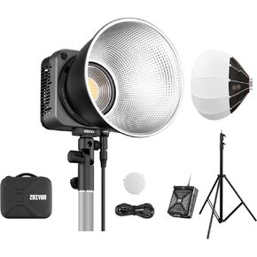 ZHIYUN Molus G200 200W COB Video Light/ 65D Lantern Softbox/Light Stand for Photographry