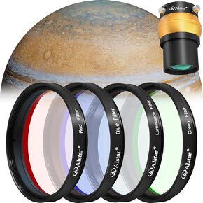 Alstar Deluxe Telescope LRGB 2 Inch Filter Set - Bundle with - 2" 2.5X Barlow Lens