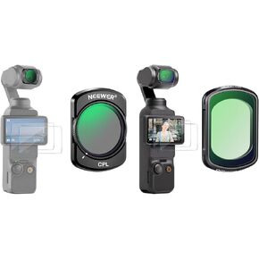 NEEWER Magnetic CPL Filter (Circular Polarizing) and Black Diffusion 1/4 Mist Effect Filter Compatible with DJI Osmo Pocket 3 Creator Combo Accessories