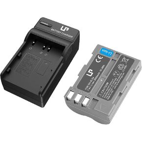 EN-EL3e Battery & Charger Pack, Work for Nikon EN EL3e, EL3, EL3a Battery, Compatible with Nikon D700, D300s, D300, D200, D100, D90, D80 Replacement for Nikon MH-18, MH-18a, MH-19