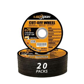 3 Inch Cut Off Wheels and 1 Mandrel Kit,10Pcs 3"x1/16"x3/8" Thin Cutting Discs with 1 Mounting Mandrel for Die Grinder Rotary Tool