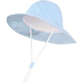 Connectyle Toddler Baby Sun Hat UPF 50+ Sun Protection Bucket Hat Wide Brim Summer Beach Hats for Boys Girls 1-4 Years