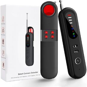 2025 T06 Hidden Camera Detectors, Bug Detector with Vibration Sound Alarm, Anti Spy for Listening Device, GPS Detector, Camera Detector Finder for Travel, Hotels, Offices, Cars-6 Levels Sensitivity
