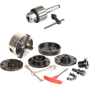 SCK4-3.5NV-SET Wood Lathe Gear Chuck Set and Drill Chuck