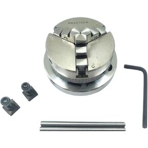 65mm 3 Jaws Self Centering Lathe Chuck with Back Plate and T-nuts for Milling | Unimat Thread M14 x 1 | Rotary Table easy fit