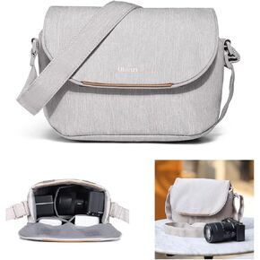 ULANZI Camera Bag, SLR/DSLR Camera Case Professional, Crossbody Photography Small Bag Fashion, Shoulder Bag for Women and Men Compatible for Sony Canon Nikon Mirrorless Camera Lightweight Black
