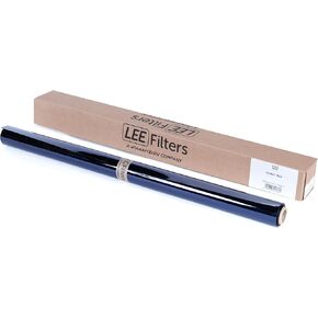 LEE Filters 132 Medium Blue Compact Roll - 2ft Wide Polyester Lighting Gel for Deep Moonlight - Made in the UK