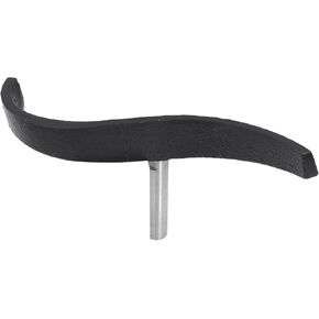 Curved Lathe Tool Rest, 5/8in Post Special Shaped Steel Tool Rest for Wood Lathe, Wood Turning Lathe Turning Tool, Wood Lathe Tool Rest for Bowl Turning, Woodworking (Black)