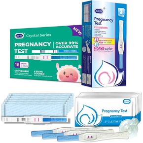 DAVID 22-Count Pregnancy Tests Early Detection, HCG Test Strips Early Result Pregnant Test, Pruebas De Embarazo 6 Days Sooner Than Missed Period.