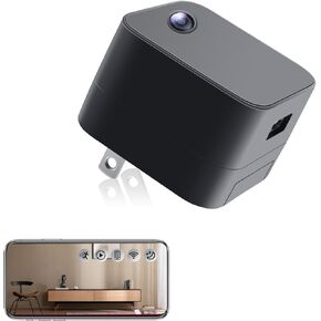 شاحن كاميرا الأمان 1080p HD Recorder فقط مع تسجيل حلقة الكشف عن الحركة ، wifi nanny cam camera indoor house no audio