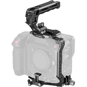SmallRig Cage Kit for Canon C80, Modular Design with Top Plate, Side Plates, Bottom Plate, NATO Rail, Lens Adapter Support, for HDMI Clamp, with Cold Shoe Mount, 1/4''-20 & 3/8''-16