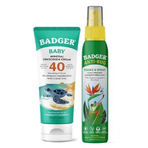 Badger SPF 40 Baby Sunscreen and Bug Spray