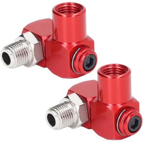 2Pcs 1/4inch NPT Adapter,360 Degree Swivel Air Hose Connector,Flexible Air Hose Fittings,Air Compressor Connector,Air Tool Adapter,Industrial Air Fitting for Grinder,Sander,Drill