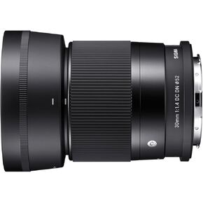 Sigma 30mm f1.4 Contemporary DC DN Lens for Sony E with Sunshine Photo Accessories Bundle - 4 Years USA Manufacturer Warranty