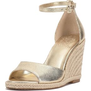 Vince Camuto Women's Felyn Wedge Sandal, Egyptian Gold, 7.5