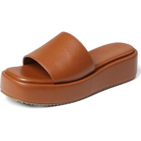Oiamenne Platform Sandals Women Comfortable Open Toe Wedge Sandals Slip On Platform Slides for Women Padded Summer Casual Beach Shoes