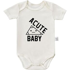 Acute Baby Bodysuit, Toddler Clothes Unisex, Newborn Announcement Outfit, Infant Short Sleeve Jumpsuit 0-24 Month
